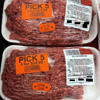 95% lean ground beef