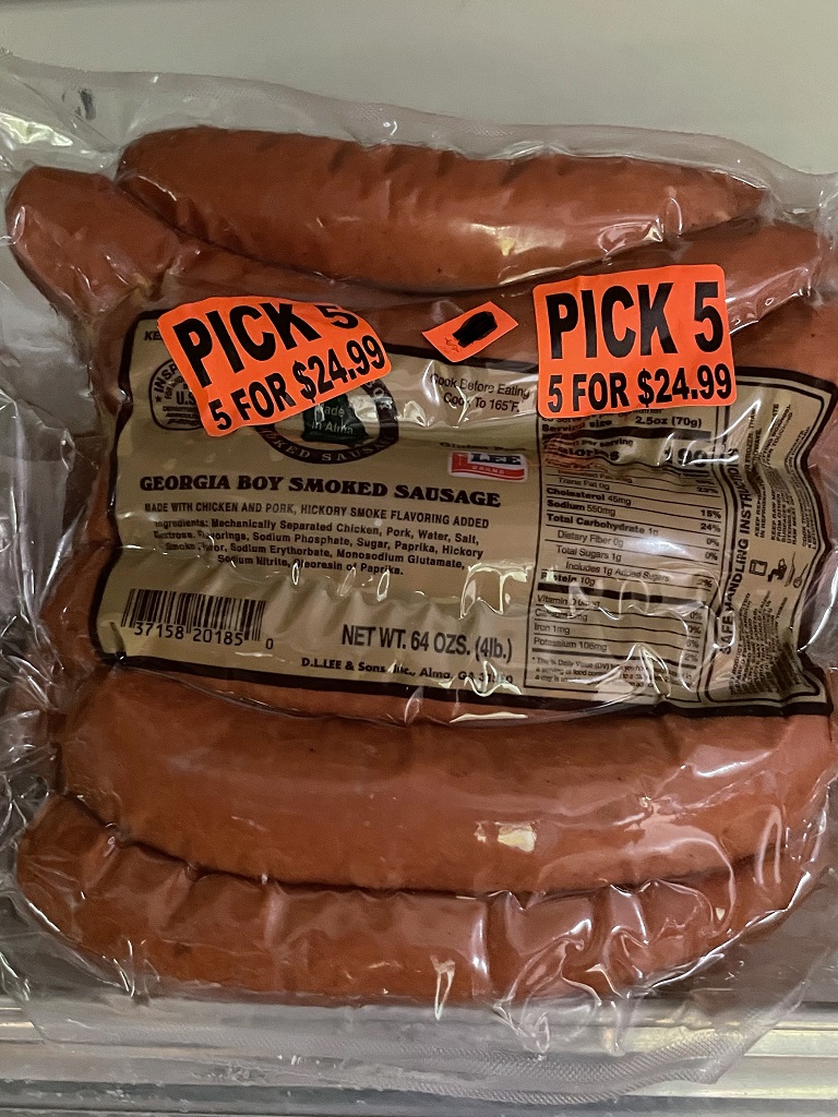 Georgia shop smoked sausage