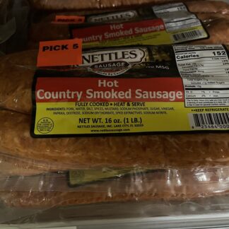Nettles Hot Country Smoked Sausage
