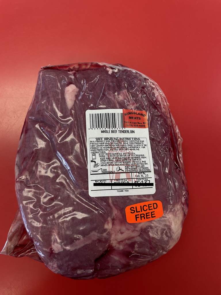 Whole Beef Tenderloin - Kingsland Meats