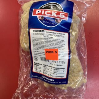 Uncooked Chicken Breast Filet Portion Fritters