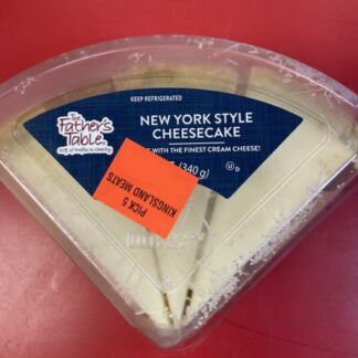 New York Style Cheesecake (3-slice, 12 oz. size)