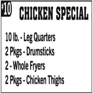 Freezer Special #10 - Chicken Special