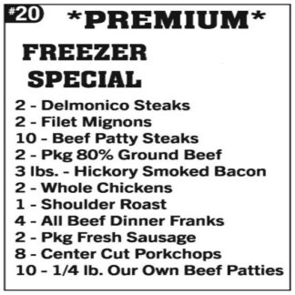 Freezer Specials