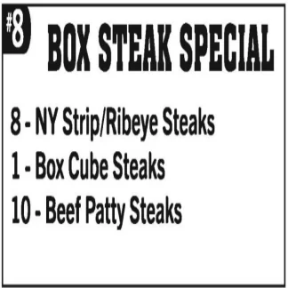 Freezer Special #8 - Boxed Steak Special