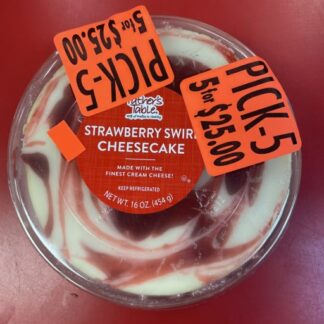 Strawberry Swirl Cheesecake (16 oz.)